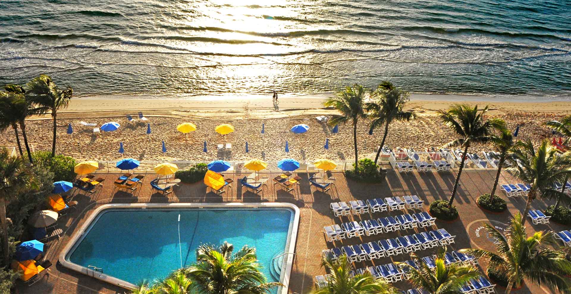 Beach view from Ocean Sky Resort